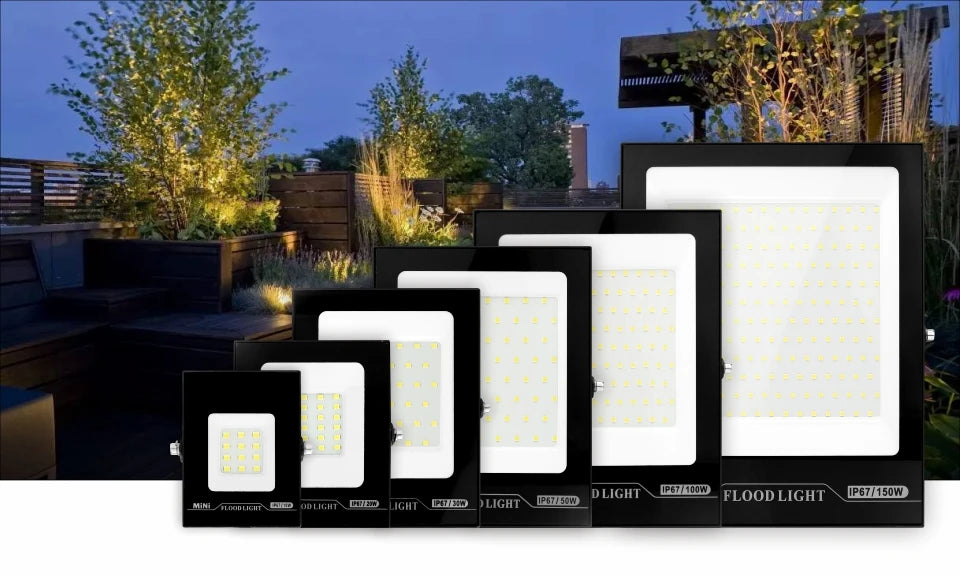 Led Flood Light 10W 20W 30W 50W 100W 150W Reflector Led IP67 Waterproof Floodlight Outdoor Spotlight Lighting Street Garden Lamp - GlowMart