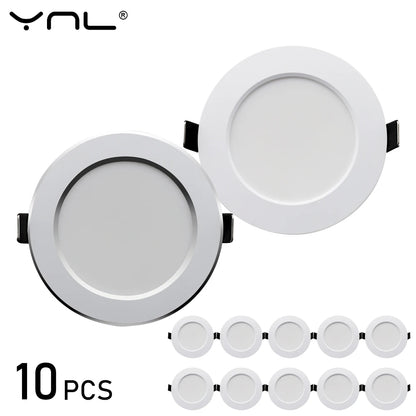 10Pcs/lot LED Downlight AC 220V 7W 9W 12W 15W 18W Round Recessed Light Waterproof Spot Lamp Down Light Kitchen LED Spot Light - GlowMart