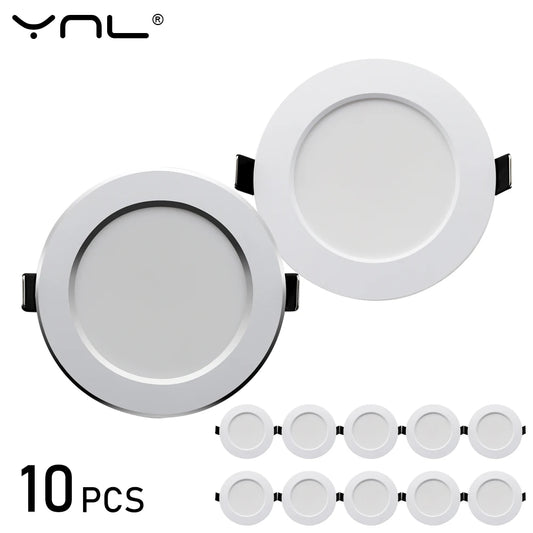 10Pcs/lot LED Downlight AC 220V 7W 9W 12W 15W 18W Round Recessed Light Waterproof Spot Lamp Down Light Kitchen LED Spot Light - GlowMart