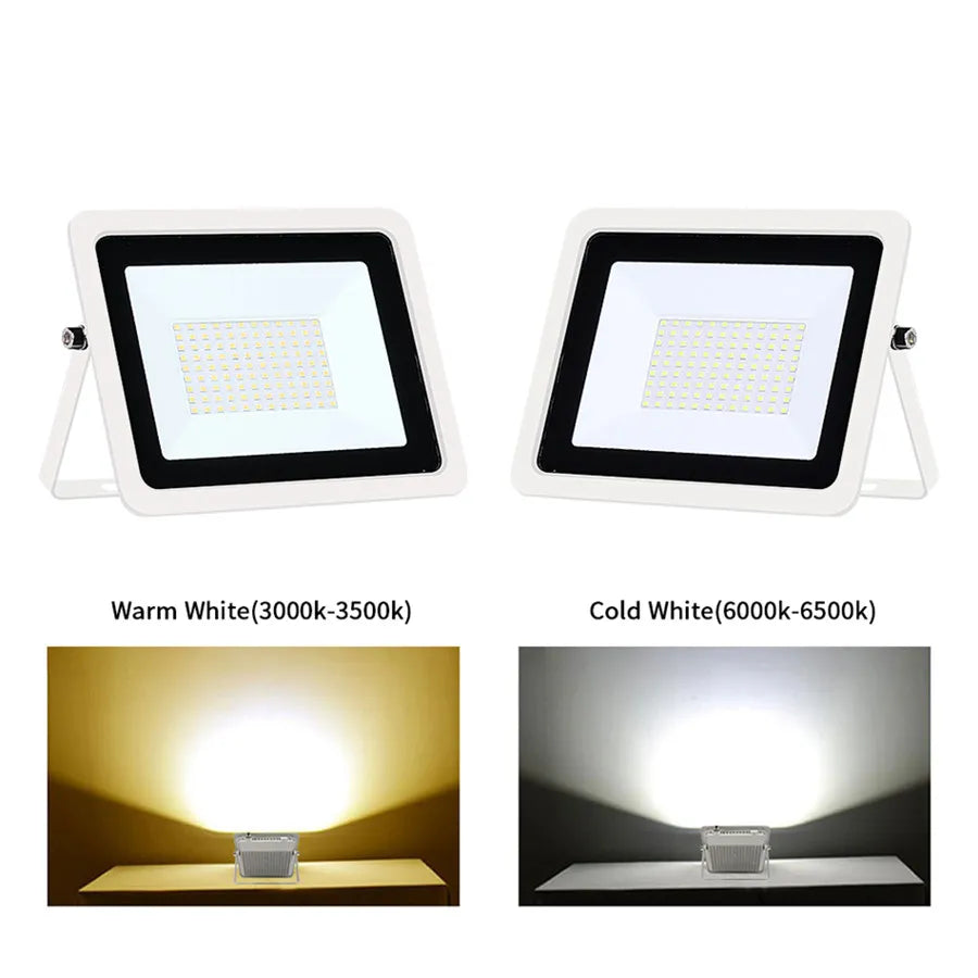 LED Flood Light 10W 20W 30W 50W 100W AC220V IP68 Waterproof Projector Lighting Outdoor Spotlight Reflector Wall Lamp Street Lamp - GlowMart