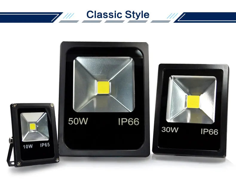 Led Floodlight 10W 20W 30W Outdoor Spotlight Flood Light AC 220V 230V Waterproof IP66 IP65 Professional Lighting Lamp - GlowMart