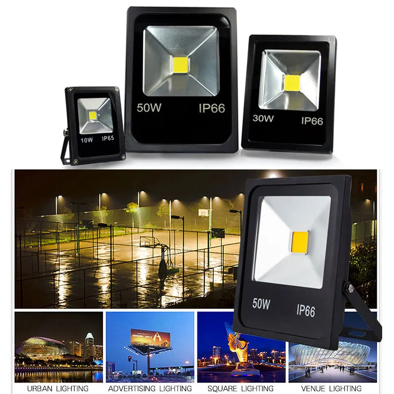 Led Floodlight 10W 20W 30W Outdoor Spotlight Flood Light AC 220V 230V Waterproof IP66 IP65 Professional Lighting Lamp - GlowMart