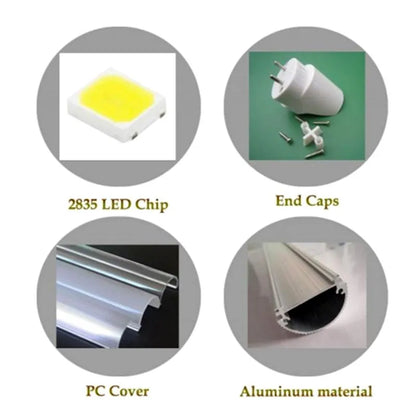 60 Pcs 18W 120cm G13 Socket T8 LED Tube Light SMD2835 96 LED/Piece 1700LM AC170-265V Lamp High brightness Epistar Lighting - GlowMart