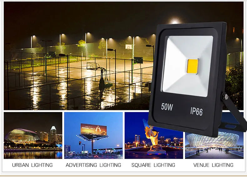 Led Floodlight 10W 20W 30W Outdoor Spotlight Flood Light AC 220V 230V Waterproof IP66 IP65 Professional Lighting Lamp - GlowMart