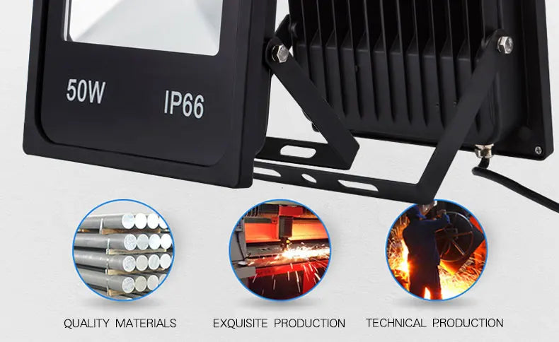 Led Floodlight 10W 20W 30W Outdoor Spotlight Flood Light AC 220V 230V Waterproof IP66 IP65 Professional Lighting Lamp - GlowMart