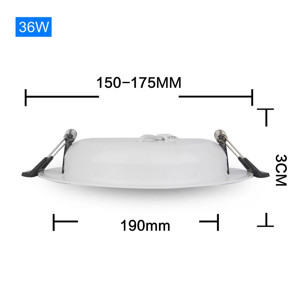 DC 12V Led Downlight 3W 6W 9W 12W 15W 18W 36W LED Ceiling Recessed Grid Aluminium Alloy Round Lamp Spot Light  For 12 Volts - GlowMart