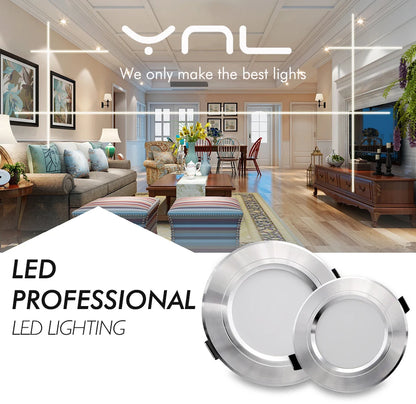 Led Downlight 220v 18W 15W 12W Ceiling Light 9W 5W Recessed Down light Round Led Panel Light Spotlight Indoor Lighting - GlowMart
