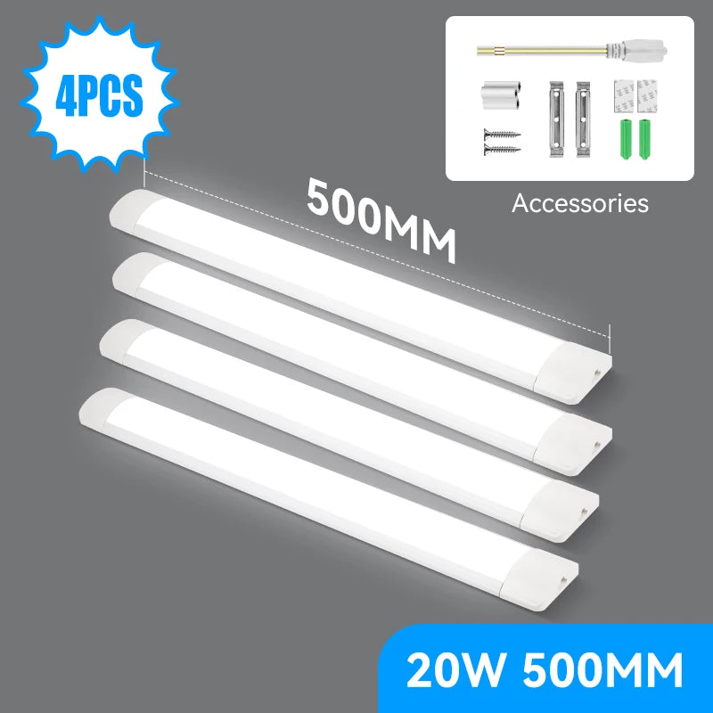 Led Tube Light 85-265V Led Bar Lamp Under Cabinets Lamp Tube Ceiling Wall Lamps Home Indoor Lighting Fixture For Kitchen Bedroom - GlowMart
