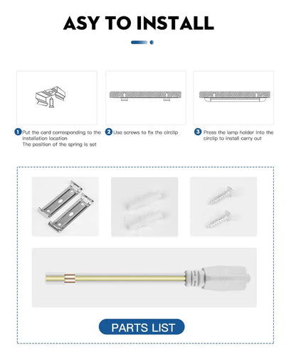 Led Tube Light 85-265V Led Bar Lamp Under Cabinets Lamp Tube Ceiling Wall Lamps Home Indoor Lighting Fixture For Kitchen Bedroom - GlowMart