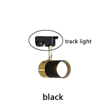 Led track ceiling lamp freely collocation spotlight home background wall living room clothing store guide rail slide track ceil - GlowMart