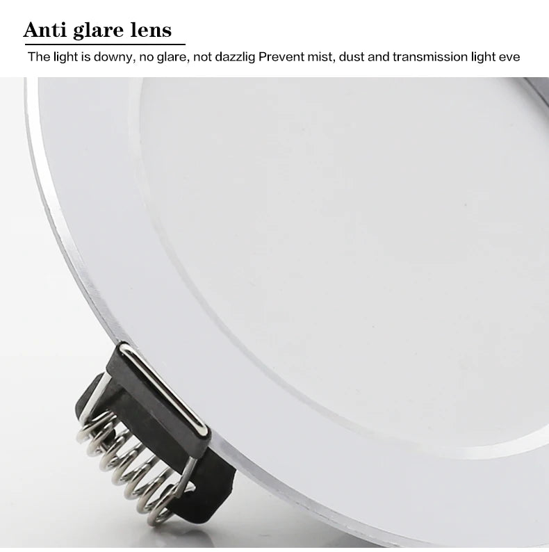 Waterproof Ceiling LED Downlight AC220V-240V Led Spot Light 18W 15W 12W 9W 7W Recess Lamp Round LED Recessed Downlight - GlowMart