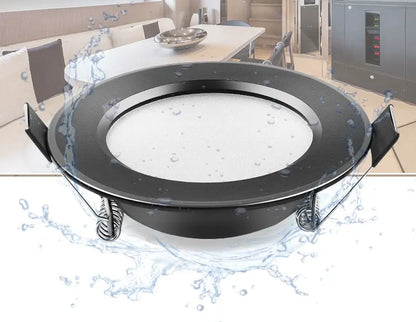 LED Downlight 220V Black Waterproof Ceiling Lamp 3w 5w 7w 9w12w15w 18W Aluminum Recessed Downlights Round Led Panel Light Indoor - GlowMart