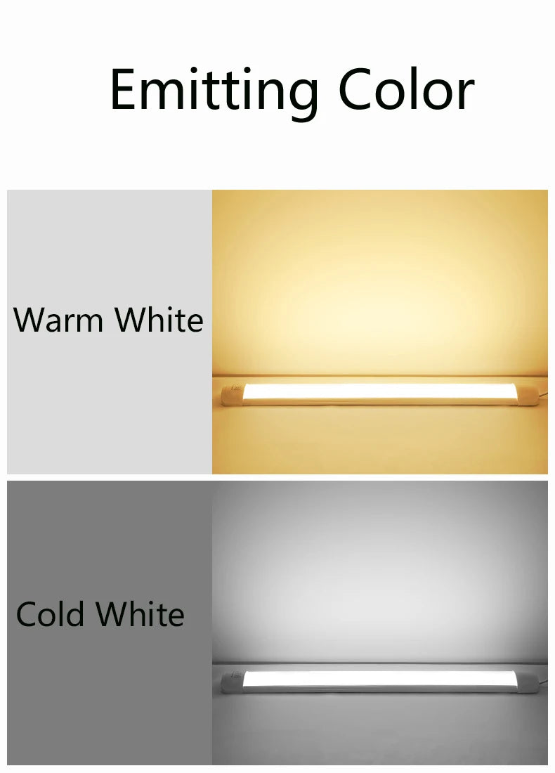 Led Lights Tube Home Lighting Kitchen Bedroom Garage Fixture t5/t8 Ceiling Linear Lamp Strip 220V Closet Cabinets 90/120cm Tube - GlowMart