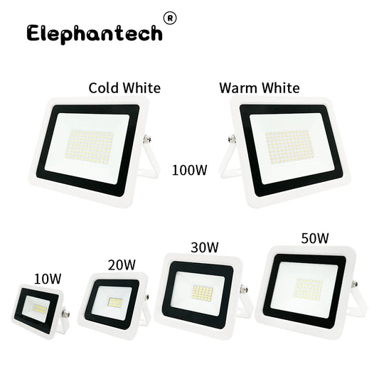 Led Flood Light 10W 20W 30W 50W 100W Floodlight Outdoor Wall Reflector Garden Square Spotlight IP68 Waterproof Outdoor Lighting - GlowMart