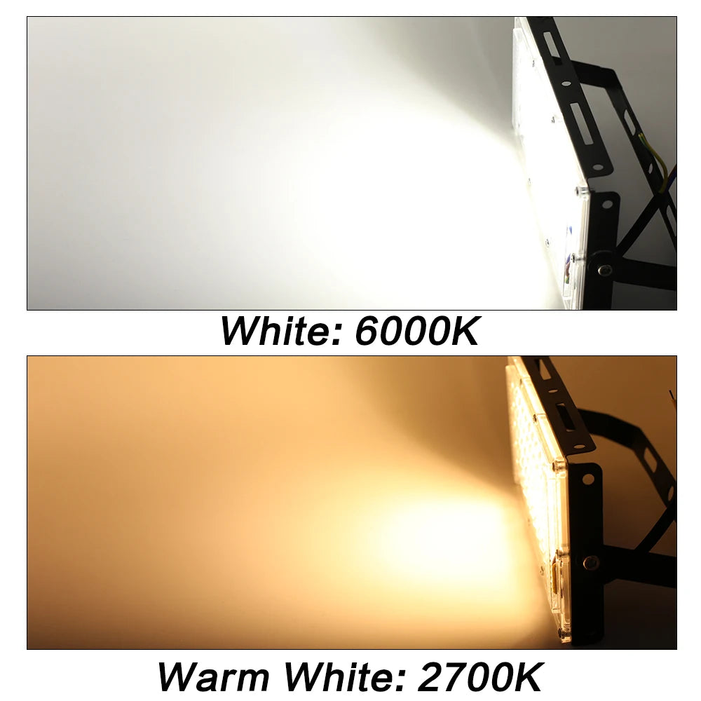 Outdoor LED Flood Light 50W 100W 150W 220V Waterproof Floodlight Indoor LED Spot Light Exterior Street Lamps Landscape Spotlight - GlowMart