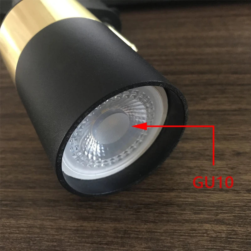 Led track ceiling lamp freely collocation spotlight home background wall living room clothing store guide rail slide track ceil - GlowMart