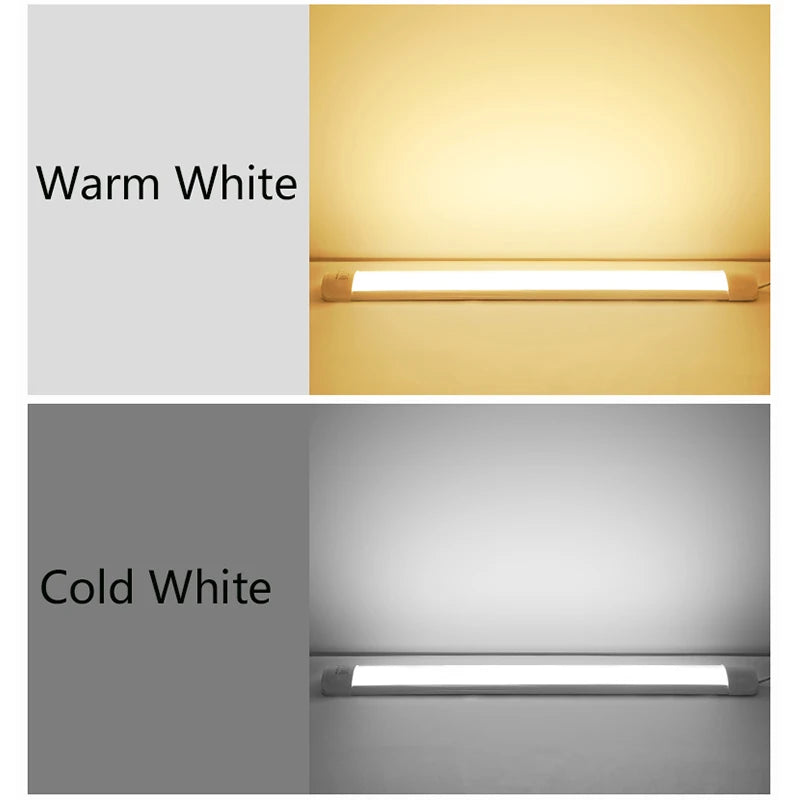 Led Lights Tube Home Lighting Kitchen Bedroom Garage Fixture t5/t8 Ceiling Linear Lamp Strip 220V Closet Cabinets 90/120cm Tube - GlowMart