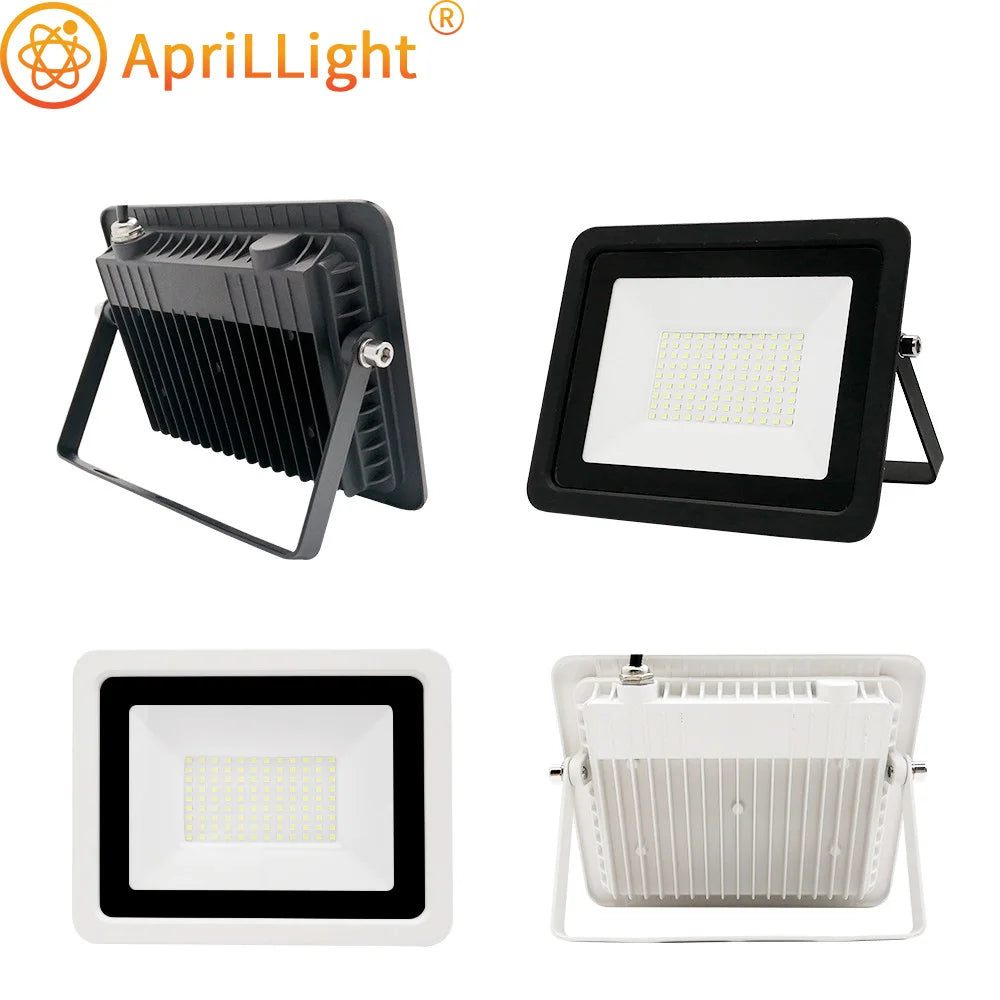 LED Flood Light 10W 20W 30W 50W 100W AC220V IP68 Waterproof Projector Lighting Outdoor Spotlight Reflector Wall Lamp Street Lamp - GlowMart