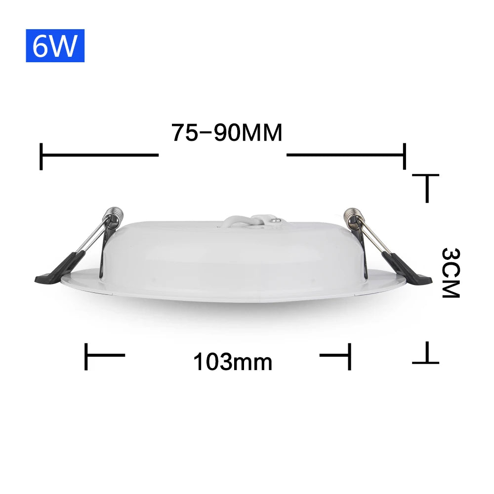 DC 12V Led Downlight 3W 6W 9W 12W 15W 18W 36W LED Ceiling Recessed Grid Aluminium Alloy Round Lamp Spot Light  For 12 Volts - GlowMart