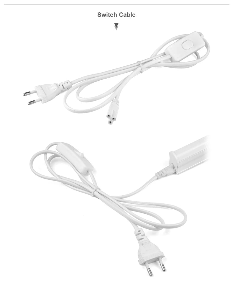 T5 T8 fluorescent lamp LED lamp 30cm 60cm 6w 10W cold white light 110V 220V LED lamp integration, kitchen lighting - GlowMart