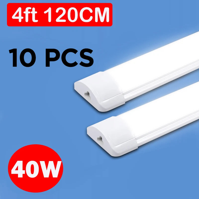Led Lights Tube Home Lighting Kitchen Bedroom Garage Fixture t5/t8 Ceiling Linear Lamp Strip 220V Closet Cabinets 90/120cm Tube - GlowMart