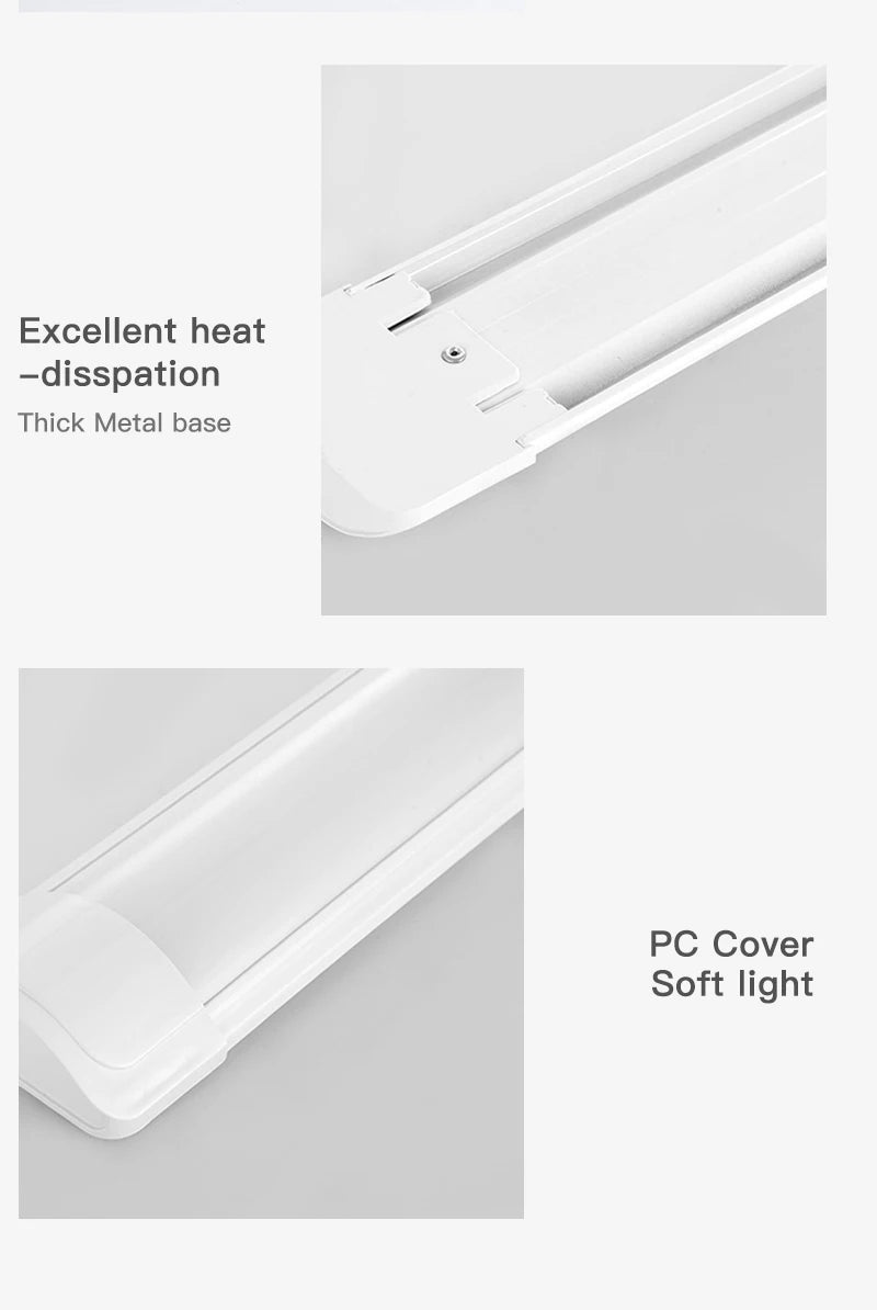 Led Lights Tube Home Lighting Kitchen Bedroom Garage Fixture t5/t8 Ceiling Linear Lamp Strip 220V Closet Cabinets 90/120cm Tube - GlowMart