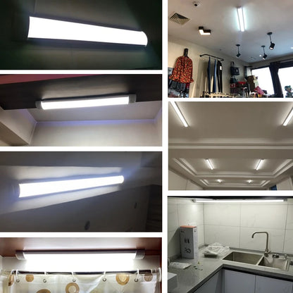 Led Lights Tube Home Lighting Kitchen Bedroom Garage Fixture t5/t8 Ceiling Linear Lamp Strip 220V Closet Cabinets 90/120cm Tube - GlowMart