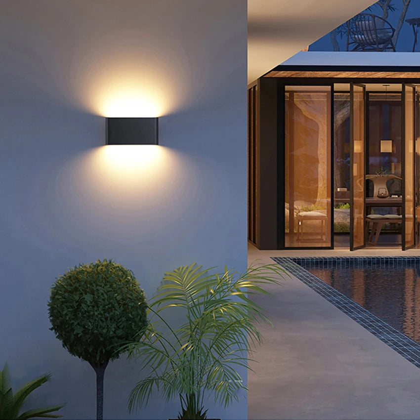 LED Outdoor Waterproof IP65 Wall Light Porch Garden Wall Lamp & Indoor Home Decor Bedroom Living Room Decoration Lighting Lamp - GlowMart
