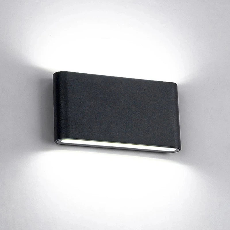 Modern Waterproof outdoor 12W LED wall lamp IP65 Aluminum UP and Down Wall Light Garden porch Sconce Decoration Light 110V 220V - GlowMart