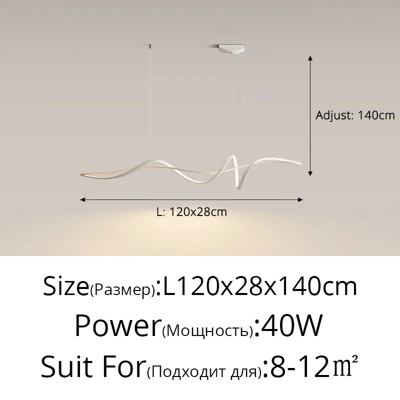 Creative Dining Room Pendant Lamp Modern LED Pendant Light For Living Room Kitchen Study Minimalist Home Decoration Hanging Lamp - GlowMart
