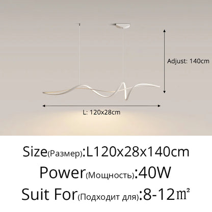 Creative Dining Room Pendant Lamp Modern LED Pendant Light For Living Room Kitchen Study Minimalist Home Decoration Hanging Lamp - GlowMart