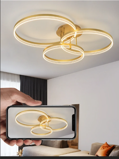 Ceiling lights remote control decorative design living smart fixtures acrylic chandelier modern led lights for home ceiling