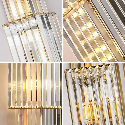 Luxury Hotel Lobby Large Big Crystal Wall Lamp for Club Hall Villa Living Room Office Banquet  Indoor Lighting Fixtures Decor - GlowMart