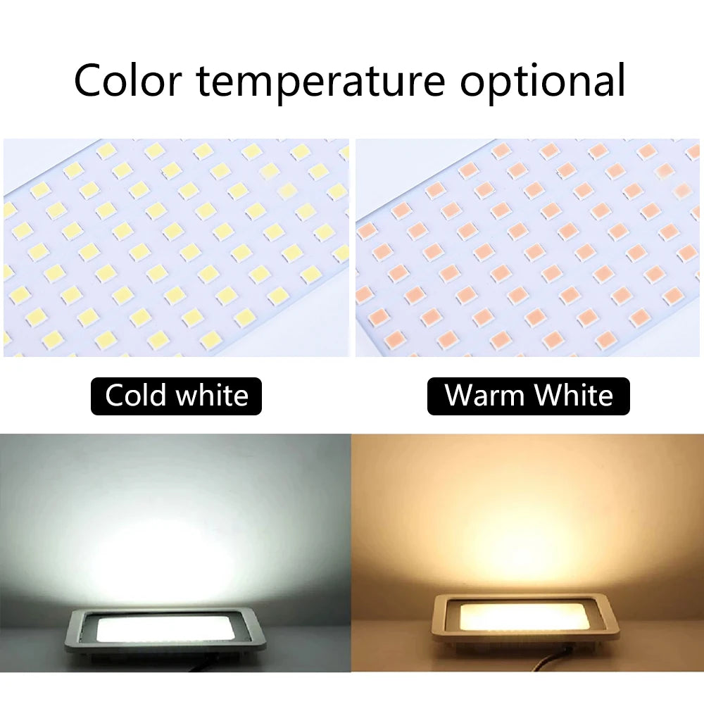 LED Flood Light AC220V 10W 20W 30W 50W 100W IP68 Waterproof Outdoor Garden Projector Lighting Refletor Spotlight Wall Floodlight - GlowMart
