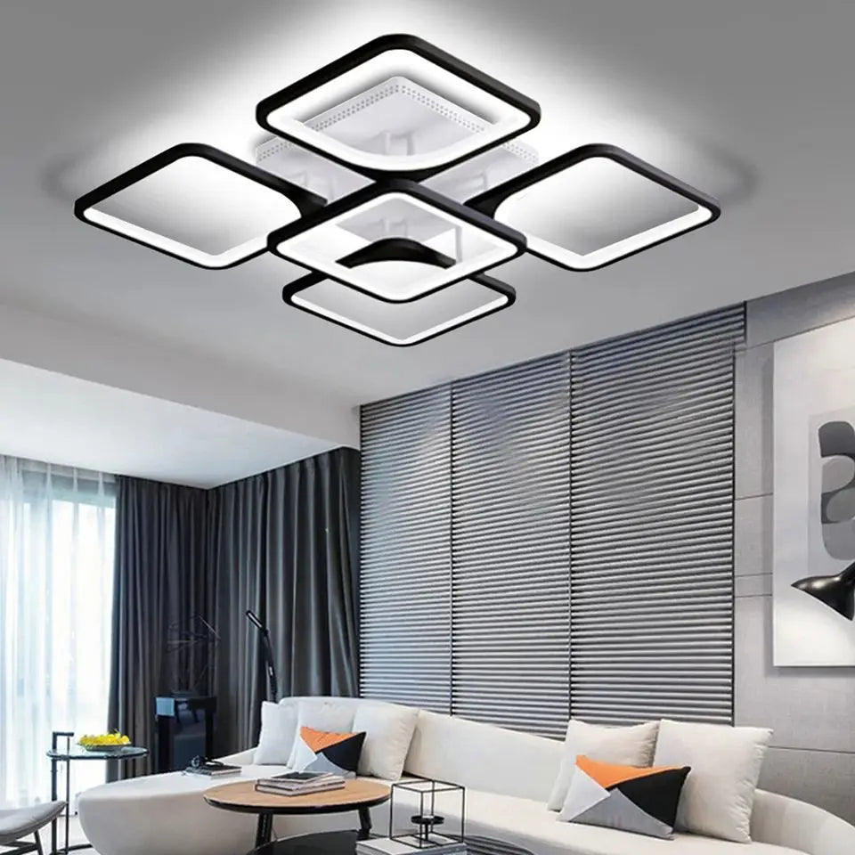 ceiling lamps square decoration home bedroom room lamps lighting for living room lustre modern ceiling chandelier Interior Light