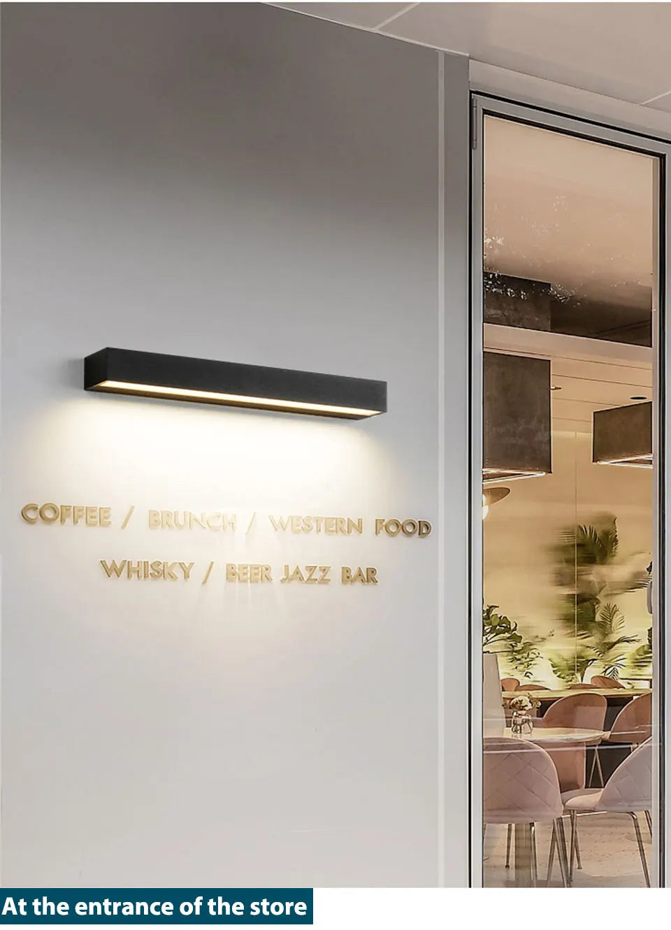 LED Outdoor Porch Wall Sconces Aluminum Exterior Wall Light Fixtures IP65 Waterproof Lamp for House Patio Doorway Garage Decorat - GlowMart