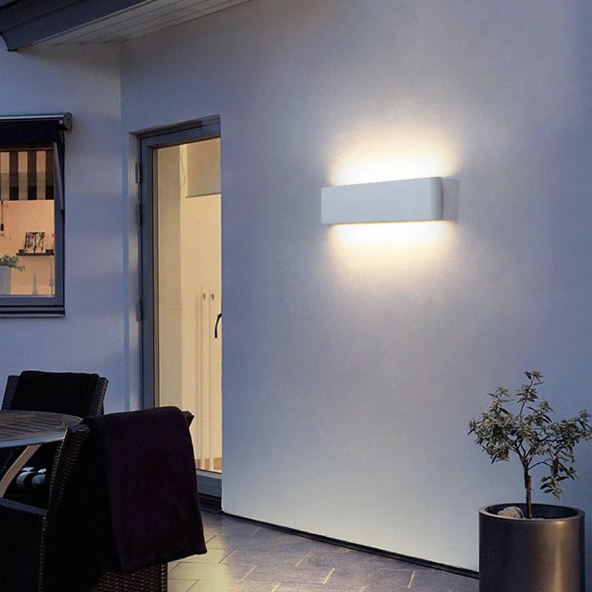 LED Outdoor Waterproof IP65 Wall Light Porch Garden Wall Lamp & Indoor Home Decor Bedroom Living Room Decoration Lighting Lamp - GlowMart