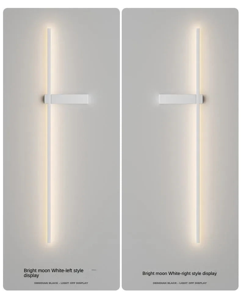 LED Wall Lamp Modern Minimalist Strip Wall Decor Lights Lighting for Bedroom Bedside Living Room TV Sofa Lobby Background Decor