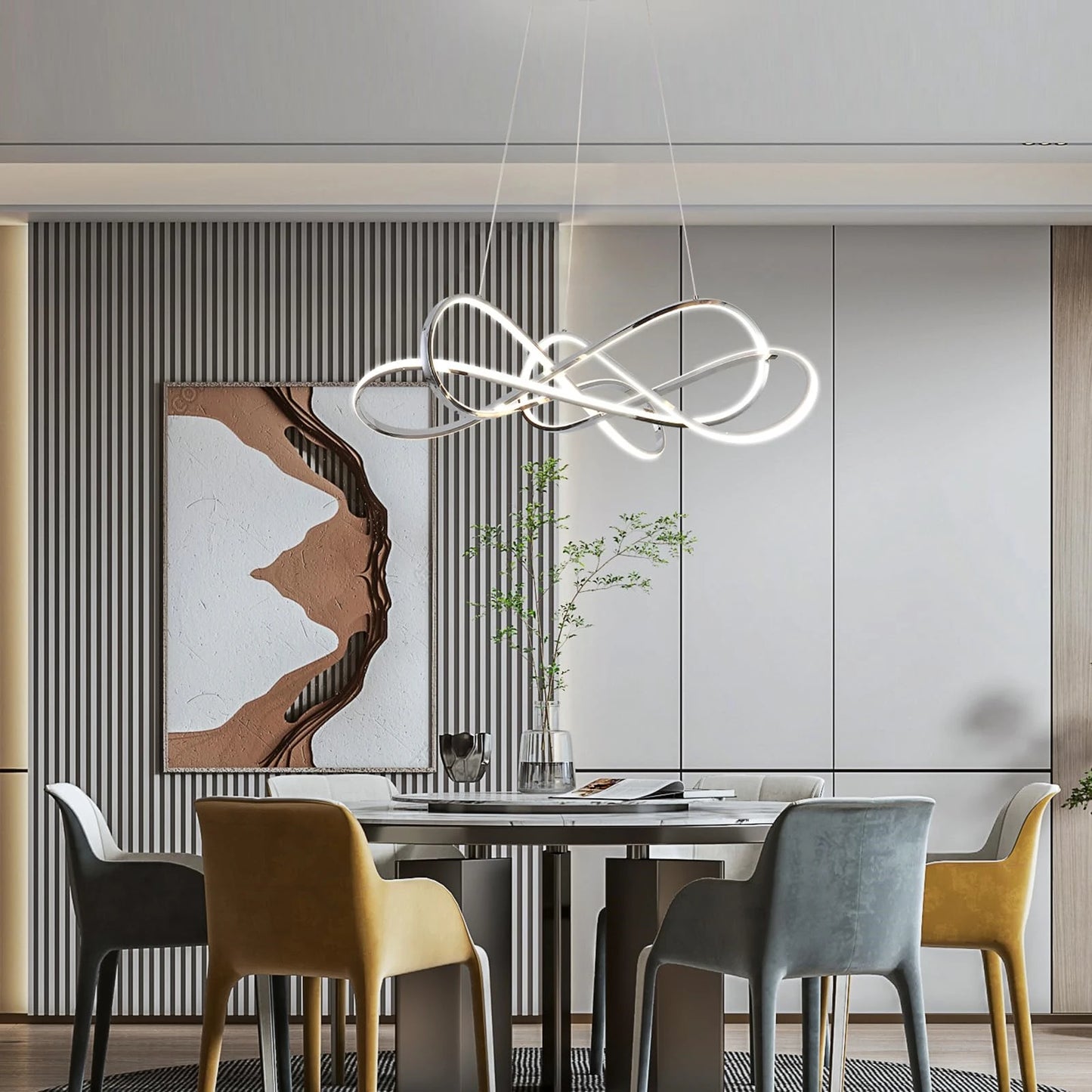 Modern LED Pendant Light DIY Chandelier Lights For Dining Room Living Room Bar Kitchen Room Ceiling Hanging Lamp Home Decor Lamp - GlowMart