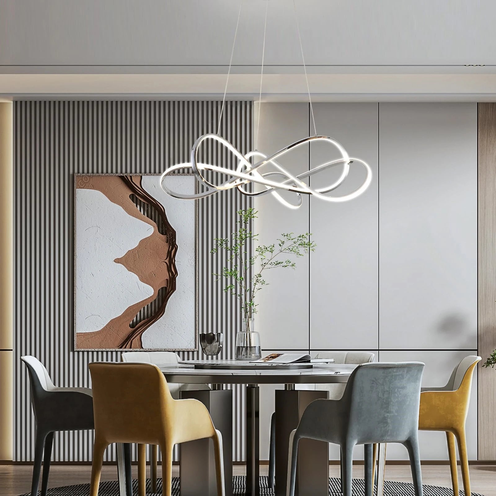 Modern LED Pendant Light DIY Chandelier Lights For Dining Room Living Room Bar Kitchen Room Ceiling Hanging Lamp Home Decor Lamp - GlowMart