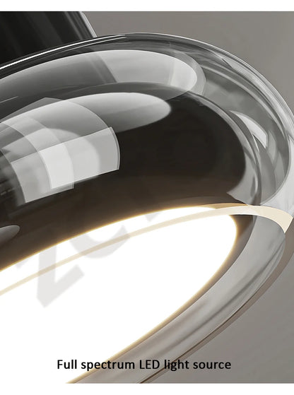 Nordic Lustre LED Glass Ceiling Lamp for Bedroom Study Room Aisle Corridor Home Decoration Chandelier Ceiling Lighting Fixtures