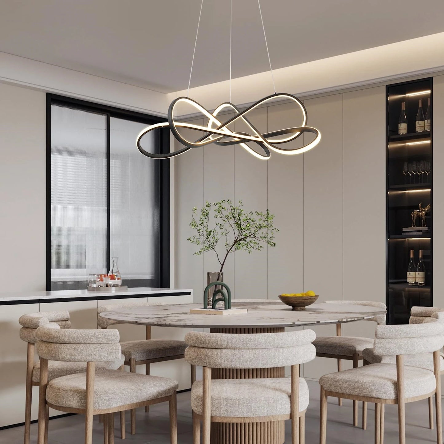 Modern LED Pendant Light DIY Chandelier Lights For Dining Room Living Room Bar Kitchen Room Ceiling Hanging Lamp Home Decor Lamp - GlowMart