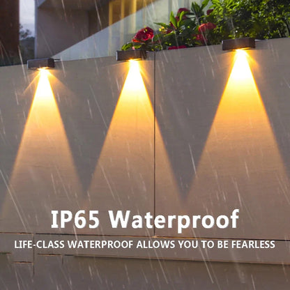 LED Solar Garden Lights Strong Bright Outdoor Sunlight Led Lights IP65 Waterproof Wall Lamp for Courtyard Yard Balcony Fence - GlowMart