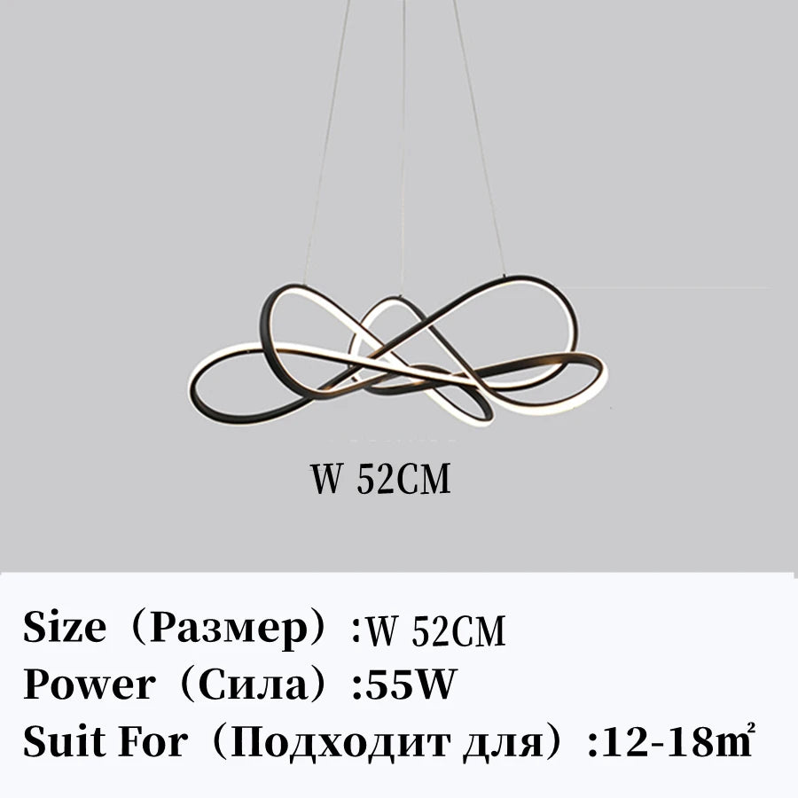 Modern LED Pendant Light DIY Chandelier Lights For Dining Room Living Room Bar Kitchen Room Ceiling Hanging Lamp Home Decor Lamp - GlowMart