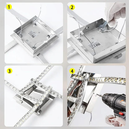 Ceiling Lamp Lights Decorative Led Lamps For Room Chandelier Crystal Chandeliers Home Kitchen Bedroom Living Modern Dining Hallw