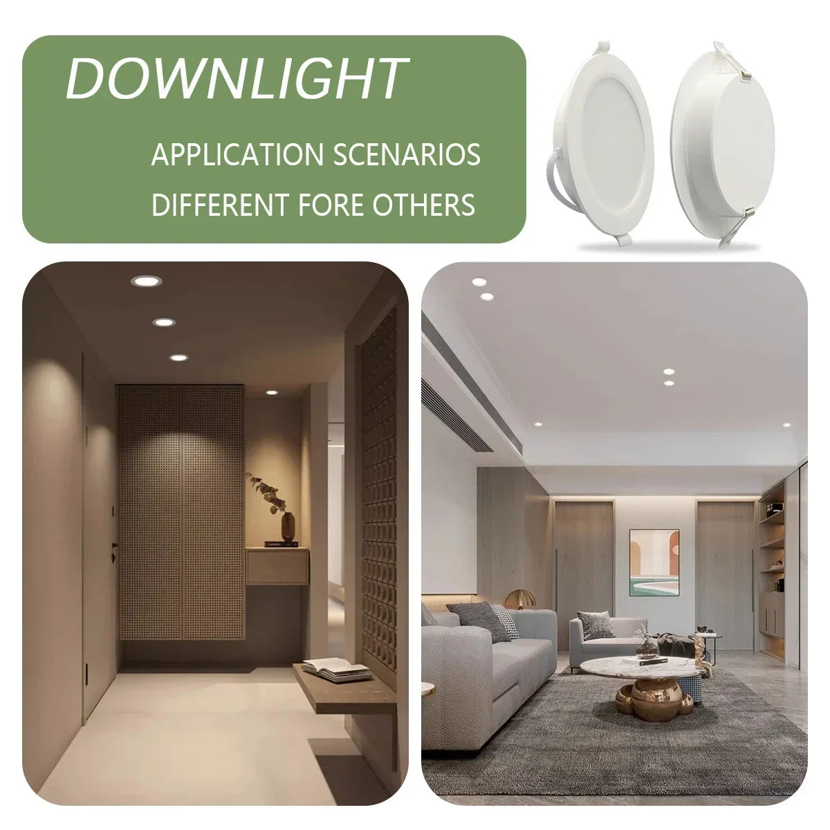 8 Pack Recessed Led Downlight 3 4 5 6 8 Inch 3000K 4000K 6000K Round Led Panel Light 110V 220V 230V for Home Indoor Lighting - GlowMart