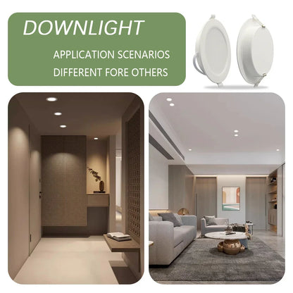 8 Pack Recessed Led Downlight 3 4 5 6 8 Inch 3000K 4000K 6000K Round Led Panel Light 110V 220V 230V for Home Indoor Lighting - GlowMart
