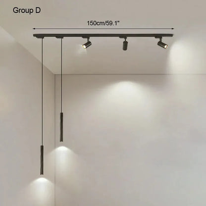 Surface mounted track lights, spotlights, LED restaurant chandeliers, living rooms without main lights, bar lamps, desk lamps - GlowMart