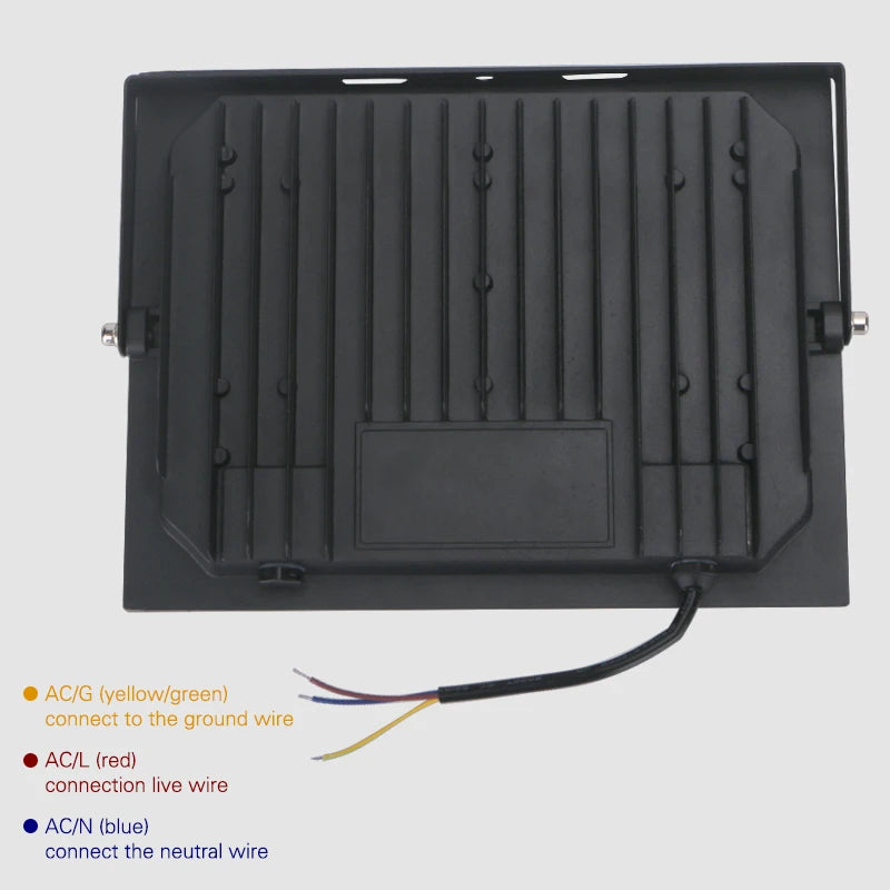 LED Flood Light Spotlight 100W 150W 200W IP66 Waterproof Outdoor Lighting 6500K Garage Gym Street Gate Wall Floodlights AC220V - GlowMart