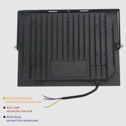 LED Flood Light Spotlight 100W 150W 200W IP66 Waterproof Outdoor Lighting 6500K Garage Gym Street Gate Wall Floodlights AC220V - GlowMart